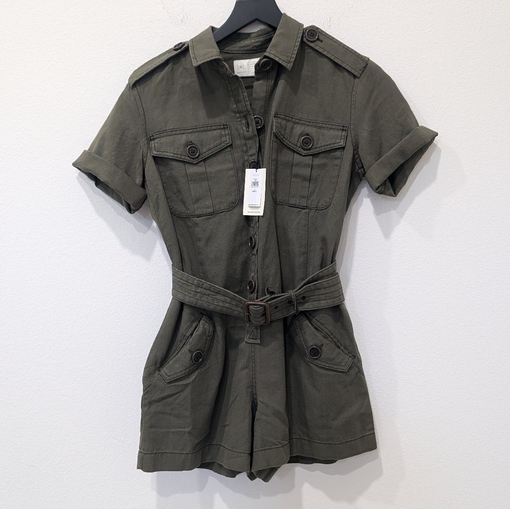 NWT BR Heritage Utility Romper - 0P